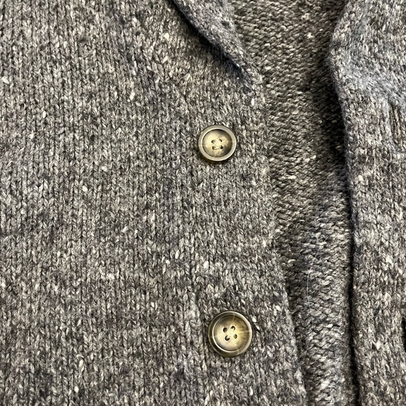 Men’s Haggar Gray Cardigan Sweater. Grandpa Core. Men’s Size Medium. - Picture 3 of 6